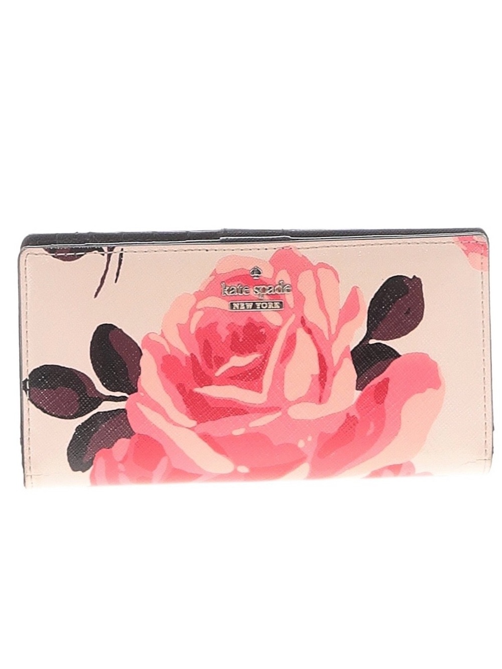 Kate spade New York Cameron street roses Stacy wallet storybook lining